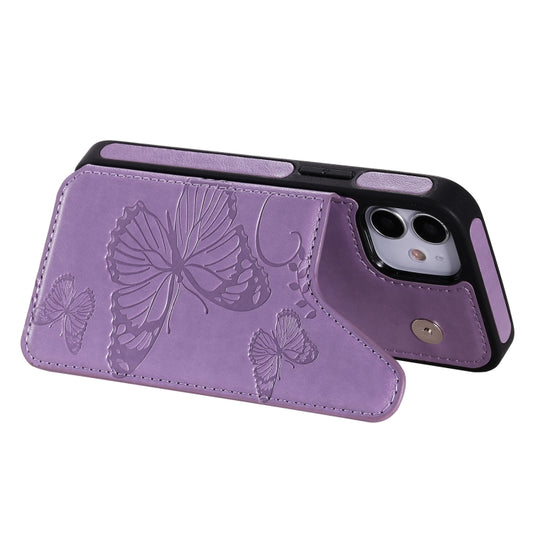 Photo frame window display on butterfly-embossed phone case