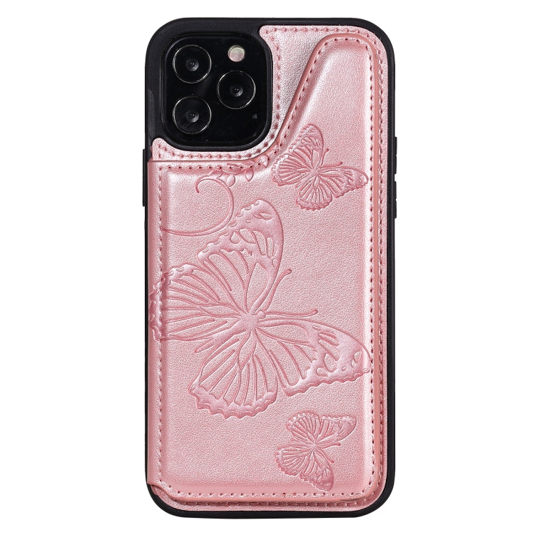 Butterfly Embossing Pattern Shockproof Protective Case with Holder & Card Slots & Photo Frame, Series 1