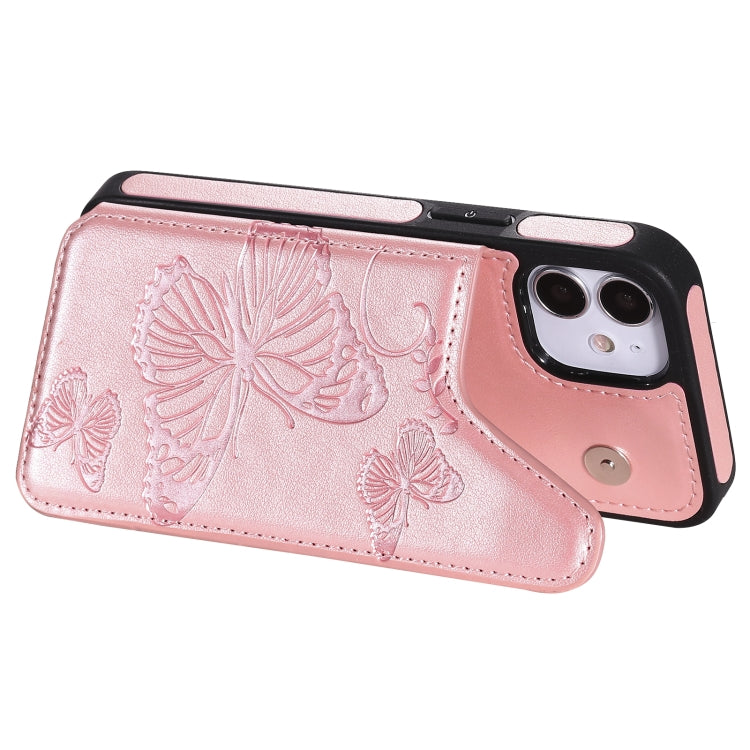 Butterfly Embossing Pattern Shockproof Protective Case with Holder & Card Slots & Photo Frame, Series 1