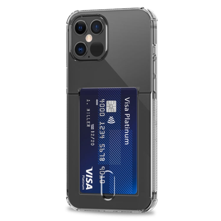 TPU Transparent Protective Case with Card Slots, For iPhone 12, For iPhone 12 Mini