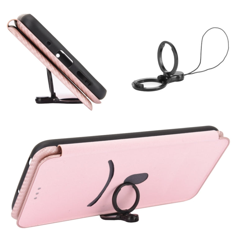 Carbon Fiber Texture Magnetic Horizontal Flip TPU + PC + PU Leather Case with Card Slot, For Huawei Mate 40, For LG K52 / K62, For vivo V20 Pro 5G, For Samsung Galaxy S21 Ultra 5G