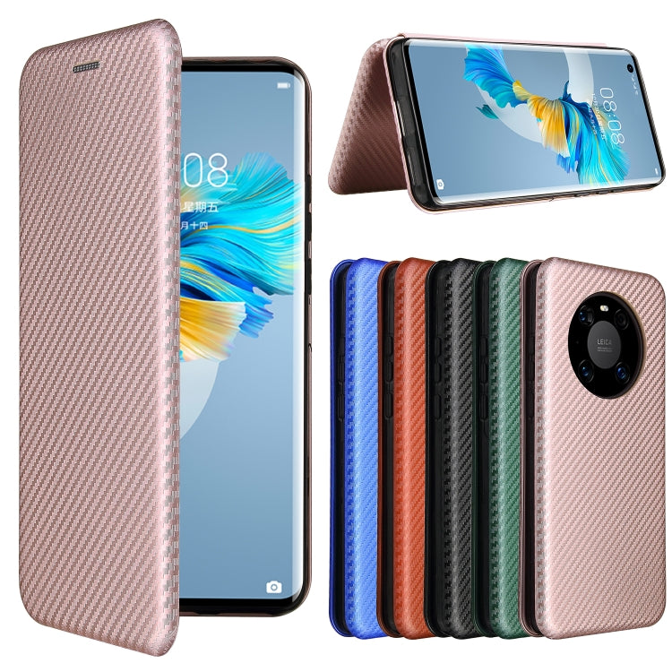 Carbon Fiber Texture Magnetic Horizontal Flip TPU + PC + PU Leather Case with Card Slot, For Huawei Mate 40, For LG K52 / K62, For vivo V20 Pro 5G, For Samsung Galaxy S21 Ultra 5G