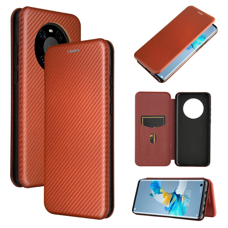 Carbon Fiber Texture Magnetic Horizontal Flip TPU + PC + PU Leather Case with Card Slot, For Huawei Mate 40, For LG K52 / K62, For vivo V20 Pro 5G, For Samsung Galaxy S21 Ultra 5G
