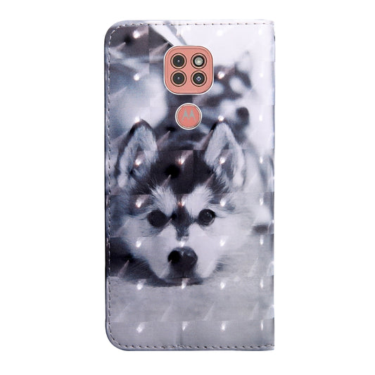 Moto G9 Plus 3D painted design case with built-in card slot and lanyard attachment