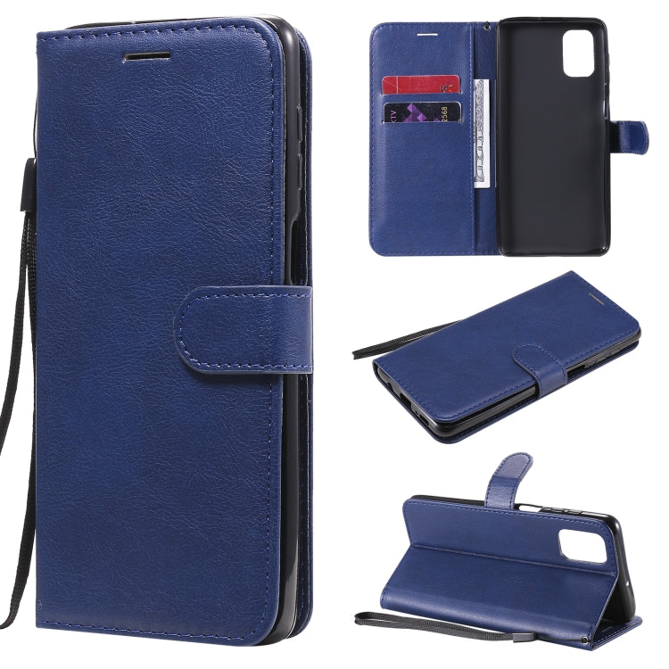 Solid Color Horizontal Flip Protective Leather Case with Holder & Card Slots & Wallet & Photo Frame & Lanyard, For Samsung Galaxy M51, For Samsung Galaxy S20 Lite / S20 FE 5G / S20 Fan Edition