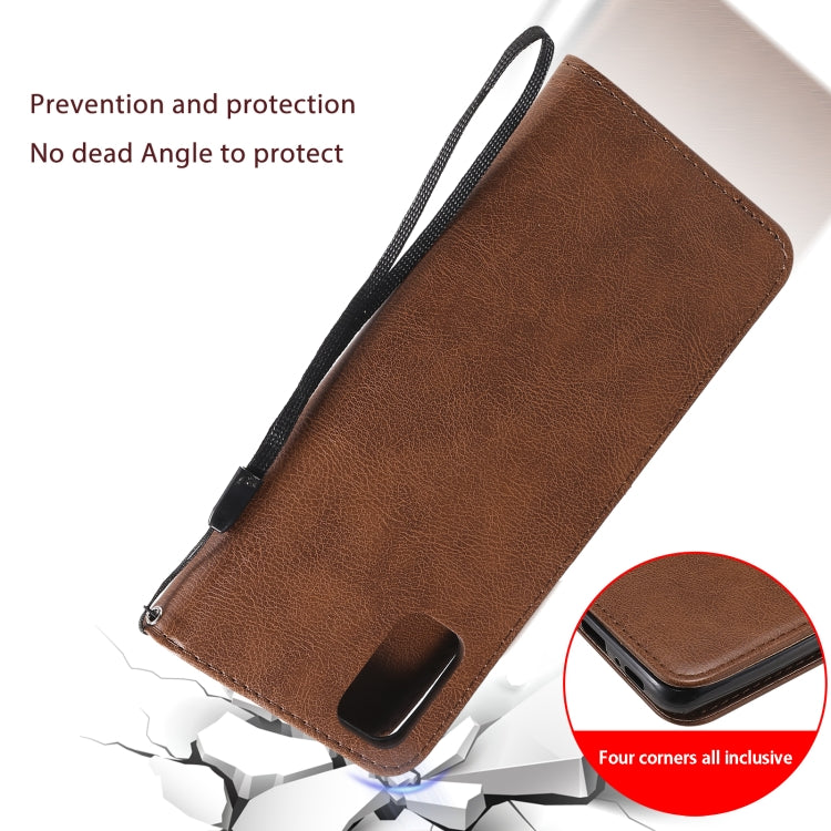 Solid Color Horizontal Flip Protective Leather Case with Holder & Card Slots & Wallet & Photo Frame & Lanyard, For Samsung Galaxy M51, For Samsung Galaxy S20 Lite / S20 FE 5G / S20 Fan Edition