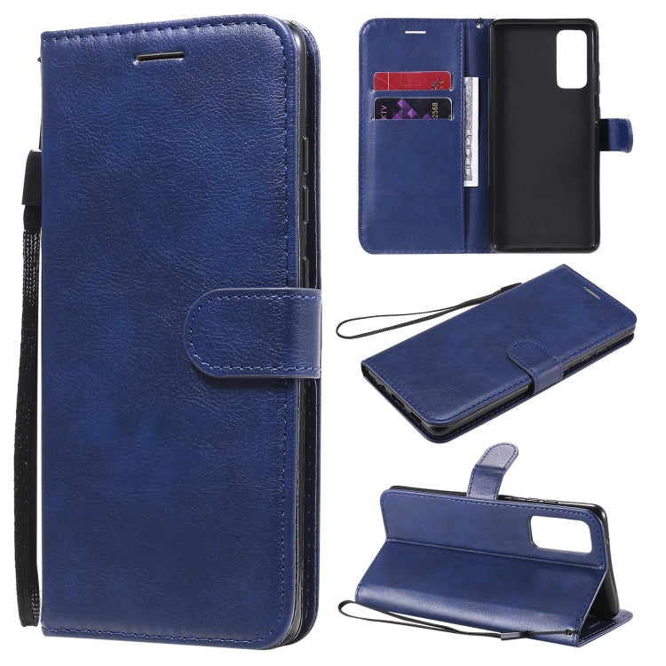Solid Color Horizontal Flip Protective Leather Case with Holder & Card Slots & Wallet & Photo Frame & Lanyard, For Samsung Galaxy M51, For Samsung Galaxy S20 Lite / S20 FE 5G / S20 Fan Edition