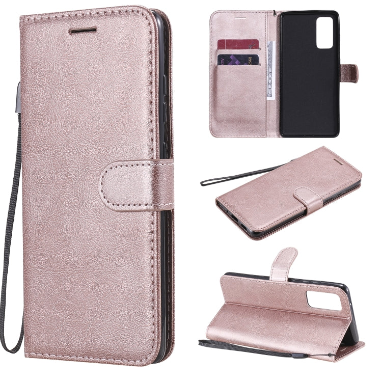 Solid Color Horizontal Flip Protective Leather Case with Holder & Card Slots & Wallet & Photo Frame & Lanyard, For Samsung Galaxy M51, For Samsung Galaxy S20 Lite / S20 FE 5G / S20 Fan Edition