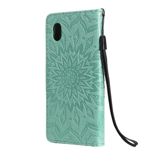 Galaxy A11 sunflower case interior card slot organization and cash pocket detail