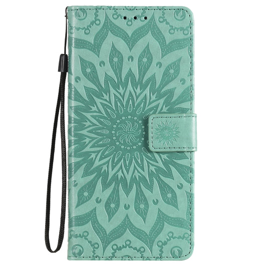 Galaxy S20 FE sunflower pattern wallet case featuring multiple card slots