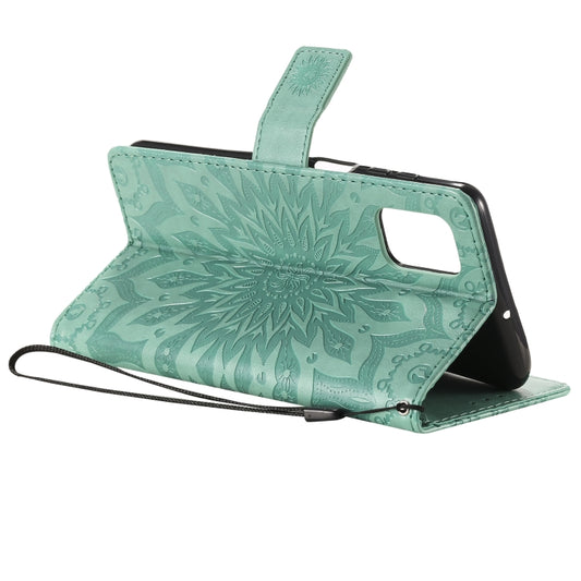 Galaxy S20 FE floral wallet case showing interior card slot organization
