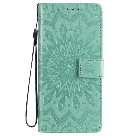 Horizontal sunflower pattern PU leather wallet case for Poco X3 NFC