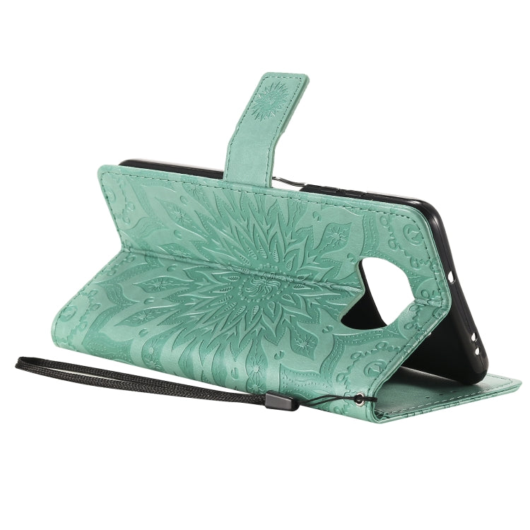 Pressed Printing Sunflower Pattern Horizontal Flip PU Leather Case with Holder & Card Slots & Wallet & Lanyard, For Xiaomi Poco X3 NFC, For OnePlus Nord