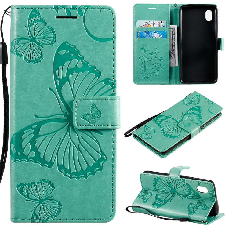 3D Butterflies Embossing Pattern Horizontal Flip Leather Case with Holder & Card Slot & Wallet, For Samsung Galaxy A01 Core, For Samsung Galaxy A01, For Samsung Galaxy M01