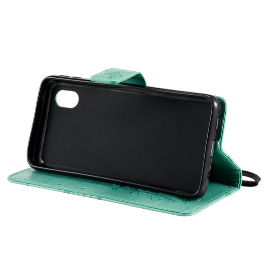 Galaxy M01 leather case displaying corner protection and edge reinforcement