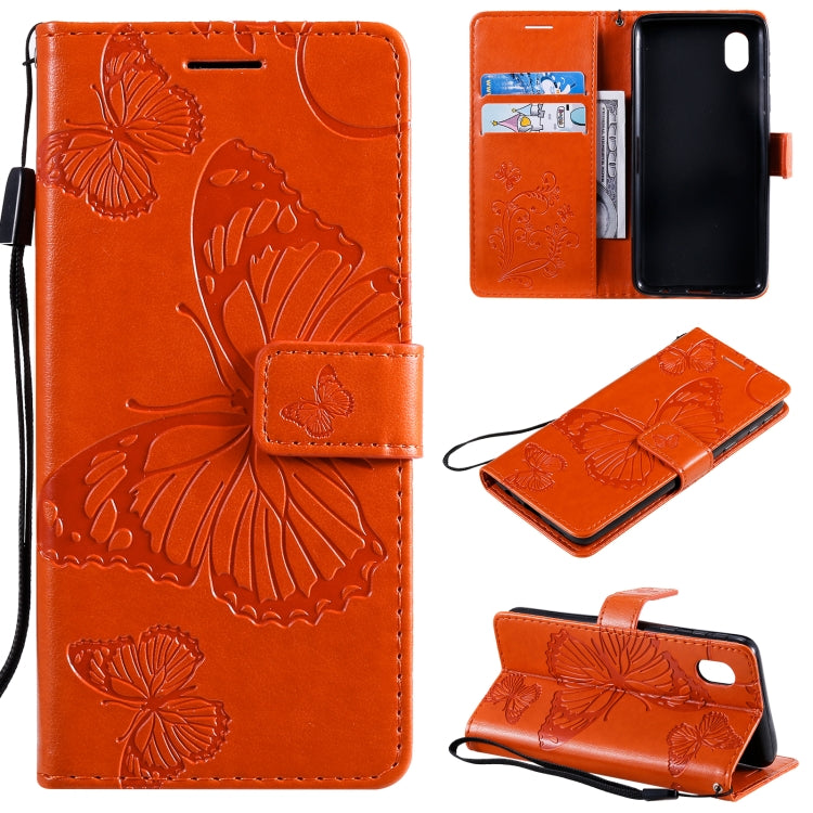 3D Butterflies Embossing Pattern Horizontal Flip Leather Case with Holder & Card Slot & Wallet, For Samsung Galaxy A01 Core, For Samsung Galaxy A01, For Samsung Galaxy M01