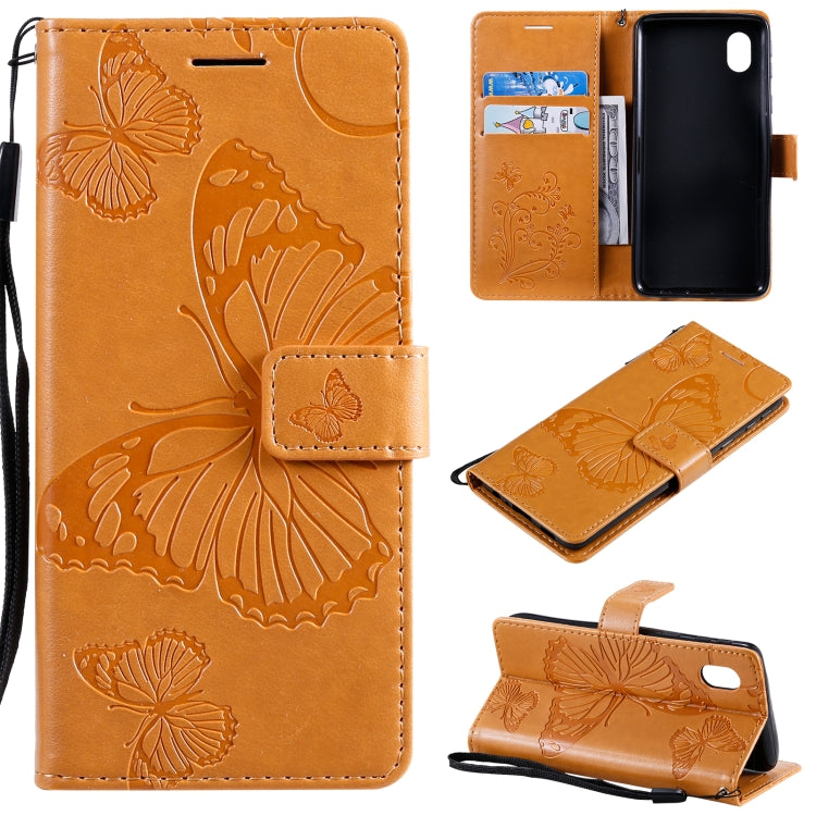 3D Butterflies Embossing Pattern Horizontal Flip Leather Case with Holder & Card Slot & Wallet, For Samsung Galaxy A01 Core, For Samsung Galaxy A01, For Samsung Galaxy M01