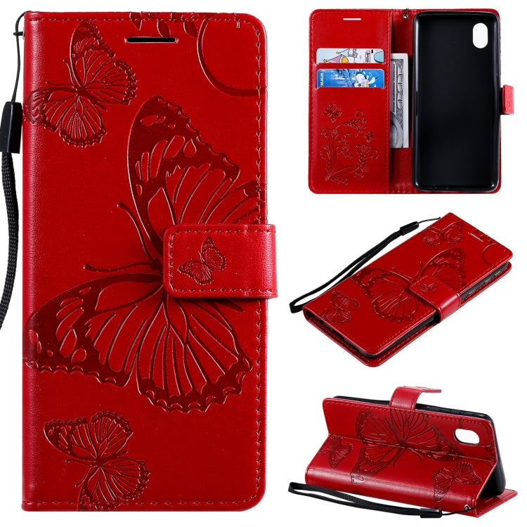 3D Butterflies Embossing Pattern Horizontal Flip Leather Case with Holder & Card Slot & Wallet, For Samsung Galaxy A01 Core, For Samsung Galaxy A01, For Samsung Galaxy M01