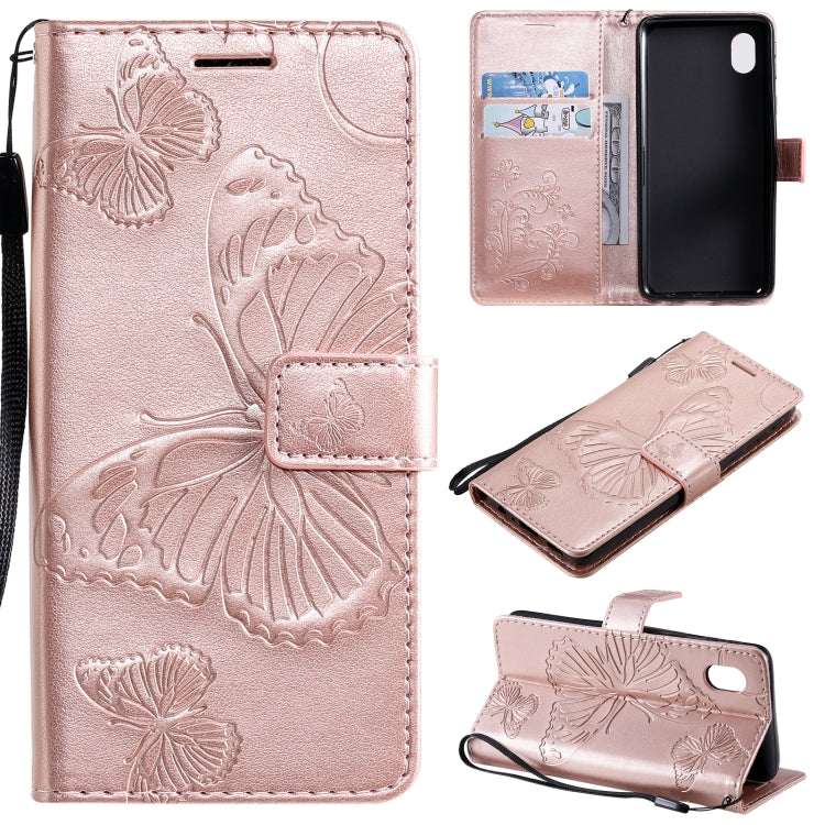 3D Butterflies Embossing Pattern Horizontal Flip Leather Case with Holder & Card Slot & Wallet, For Samsung Galaxy A01 Core, For Samsung Galaxy A01, For Samsung Galaxy M01