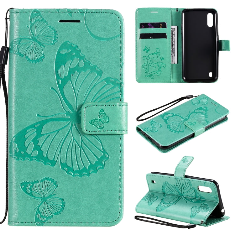 3D Butterflies Embossing Pattern Horizontal Flip Leather Case with Holder & Card Slot & Wallet, For Samsung Galaxy A01 Core, For Samsung Galaxy A01, For Samsung Galaxy M01