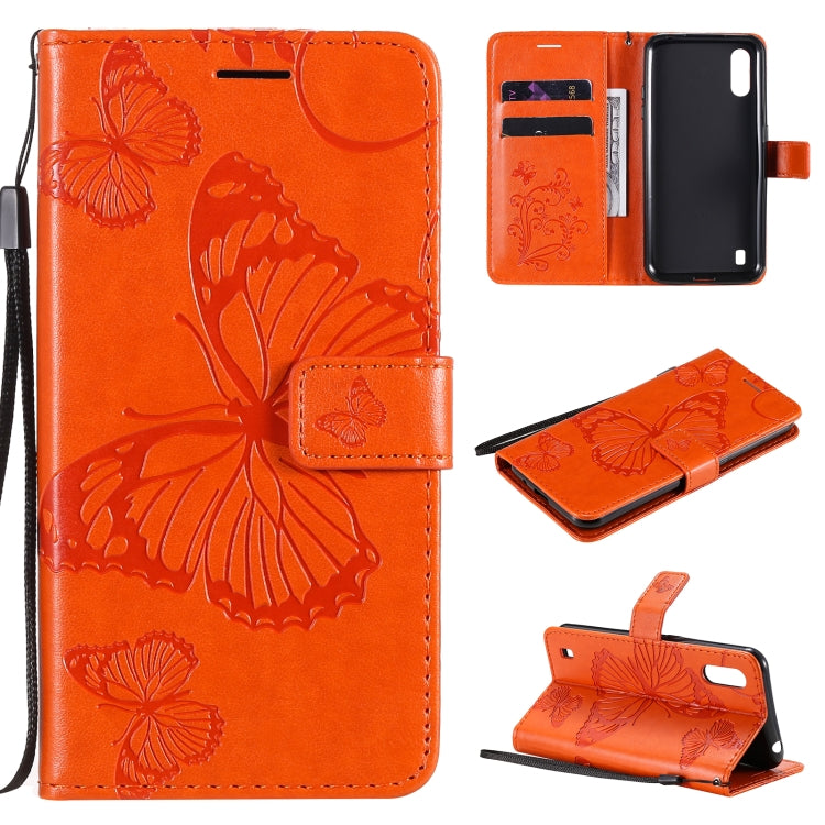 3D Butterflies Embossing Pattern Horizontal Flip Leather Case with Holder & Card Slot & Wallet, For Samsung Galaxy A01 Core, For Samsung Galaxy A01, For Samsung Galaxy M01
