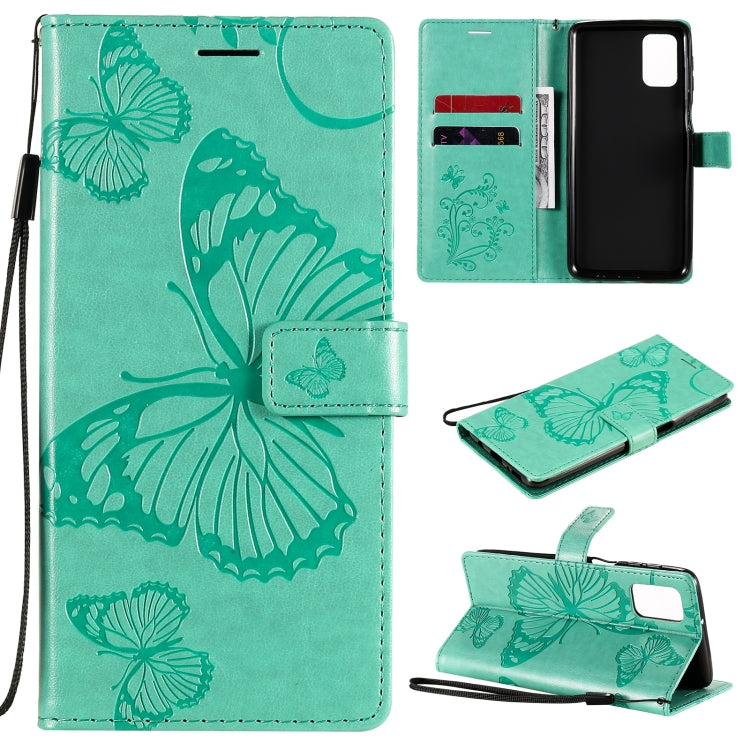 3D Butterflies Embossing Pattern Horizontal Flip Leather Case with Holder & Card Slot & Wallet, For Samsung Galaxy M31s, For Samsung Galaxy M51, For Samsung Galaxy A21