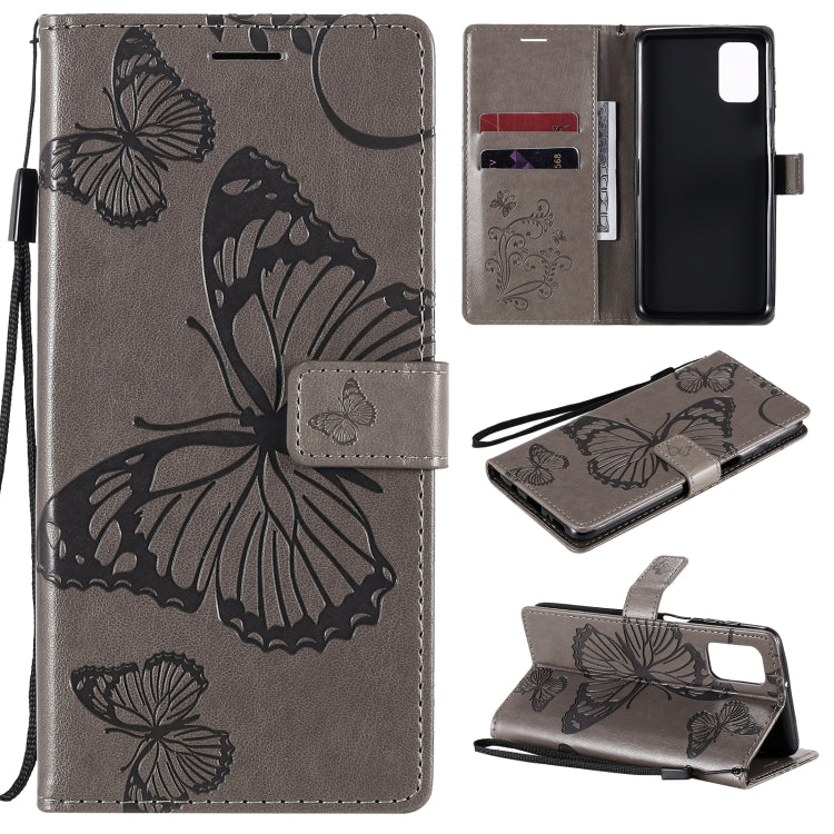 3D Butterflies Embossing Pattern Horizontal Flip Leather Case with Holder & Card Slot & Wallet, For Samsung Galaxy M31s, For Samsung Galaxy M51, For Samsung Galaxy A21