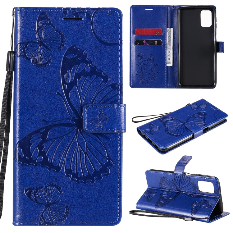 3D Butterflies Embossing Pattern Horizontal Flip Leather Case with Holder & Card Slot & Wallet, For Samsung Galaxy M31s, For Samsung Galaxy M51, For Samsung Galaxy A21