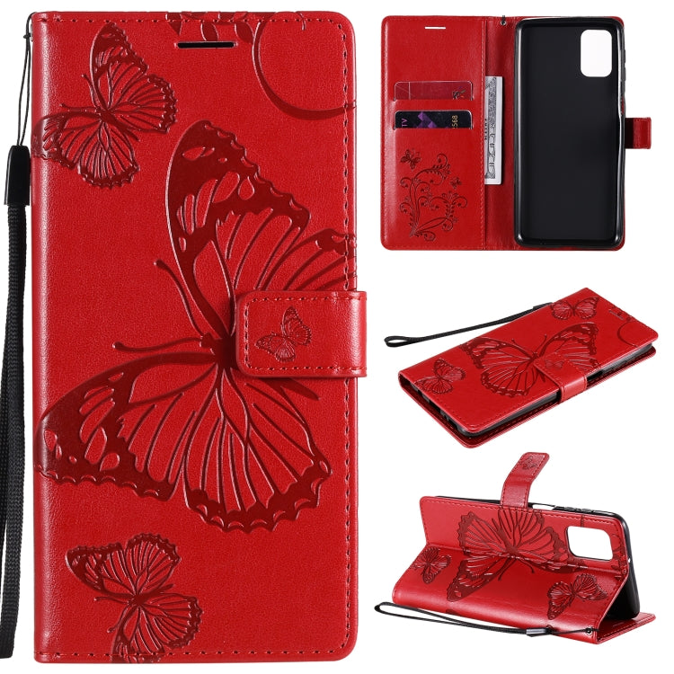 3D Butterflies Embossing Pattern Horizontal Flip Leather Case with Holder & Card Slot & Wallet, For Samsung Galaxy M31s, For Samsung Galaxy M51, For Samsung Galaxy A21