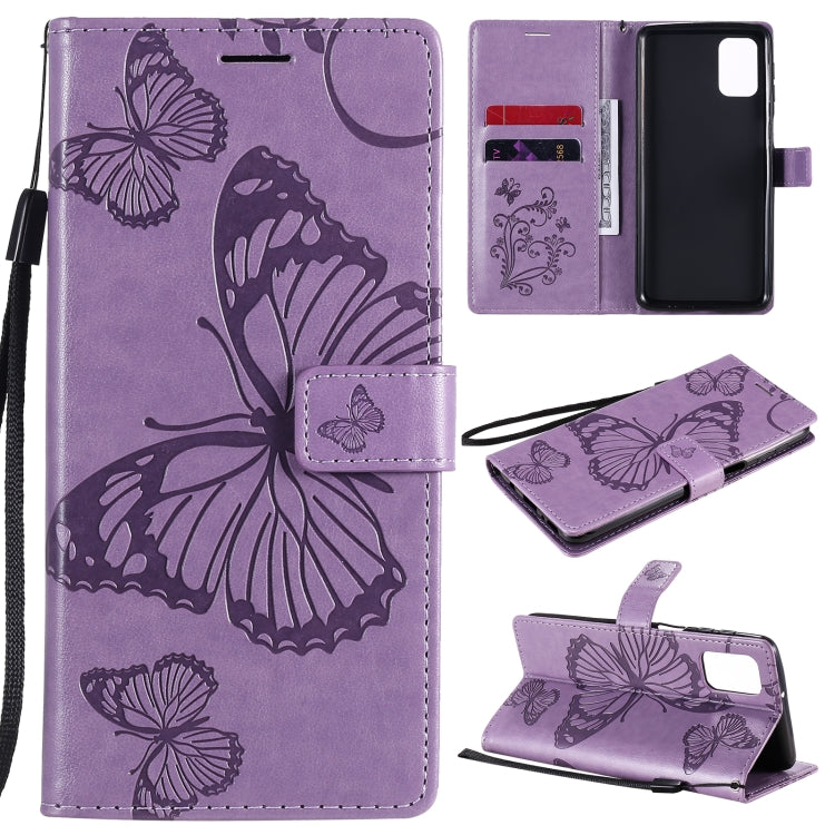 3D Butterflies Embossing Pattern Horizontal Flip Leather Case with Holder & Card Slot & Wallet, For Samsung Galaxy M31s, For Samsung Galaxy M51, For Samsung Galaxy A21