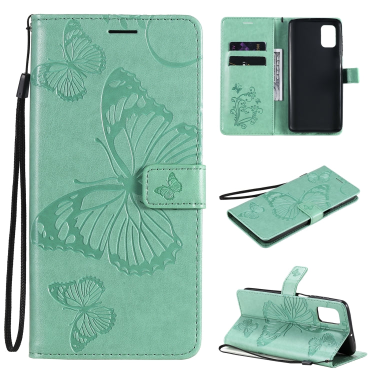 3D Butterflies Embossing Pattern Horizontal Flip Leather Case with Holder & Card Slot & Wallet, For Samsung Galaxy M31s, For Samsung Galaxy M51, For Samsung Galaxy A21