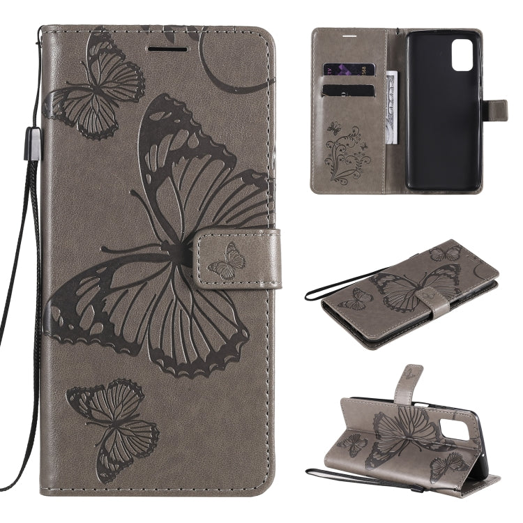 3D Butterflies Embossing Pattern Horizontal Flip Leather Case with Holder & Card Slot & Wallet, For Samsung Galaxy M31s, For Samsung Galaxy M51, For Samsung Galaxy A21