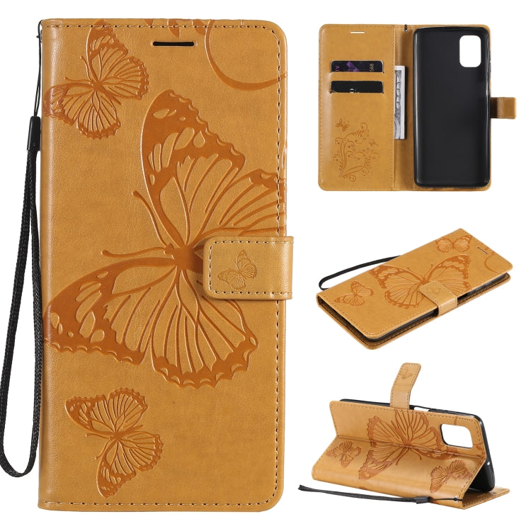 3D Butterflies Embossing Pattern Horizontal Flip Leather Case with Holder & Card Slot & Wallet, For Samsung Galaxy M31s, For Samsung Galaxy M51, For Samsung Galaxy A21