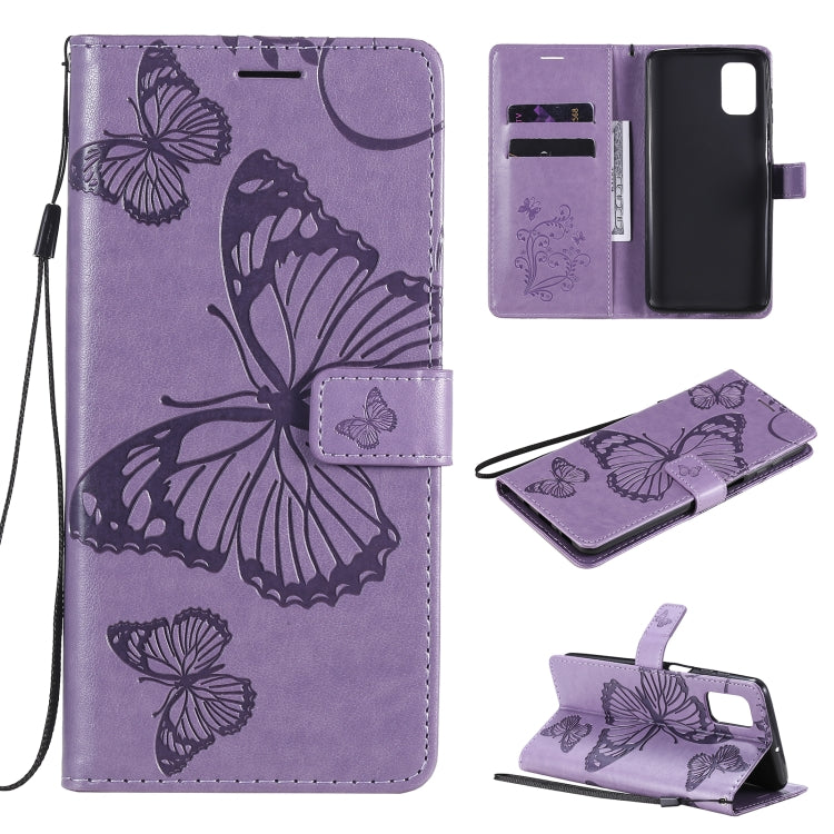 3D Butterflies Embossing Pattern Horizontal Flip Leather Case with Holder & Card Slot & Wallet, For Samsung Galaxy M31s, For Samsung Galaxy M51, For Samsung Galaxy A21