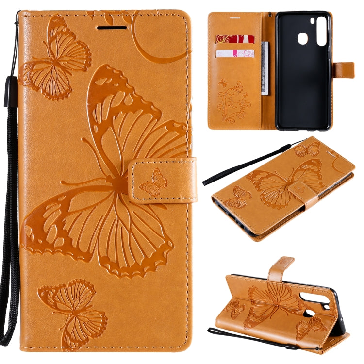 3D Butterflies Embossing Pattern Horizontal Flip Leather Case with Holder & Card Slot & Wallet, For Samsung Galaxy M31s, For Samsung Galaxy M51, For Samsung Galaxy A21
