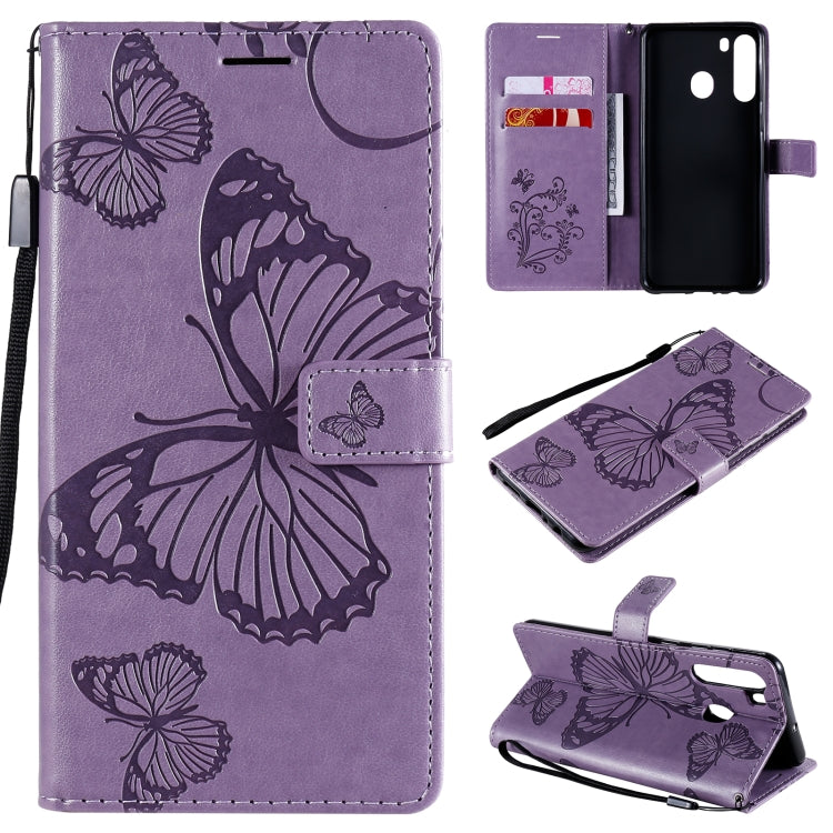3D Butterflies Embossing Pattern Horizontal Flip Leather Case with Holder & Card Slot & Wallet, For Samsung Galaxy M31s, For Samsung Galaxy M51, For Samsung Galaxy A21