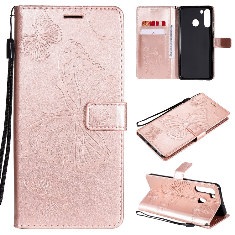 3D Butterflies Embossing Pattern Horizontal Flip Leather Case with Holder & Card Slot & Wallet, For Samsung Galaxy M31s, For Samsung Galaxy M51, For Samsung Galaxy A21