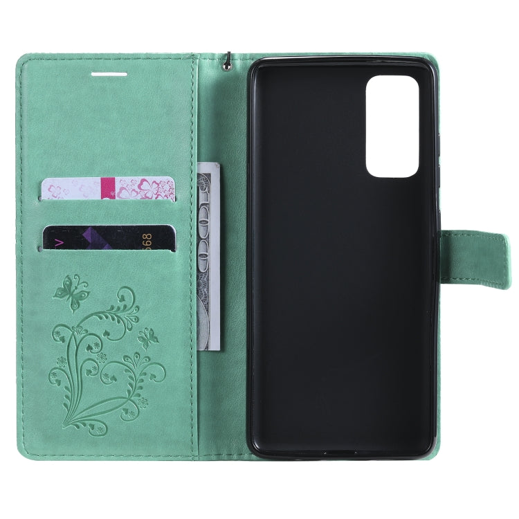 3D Butterflies Embossing Pattern Horizontal Flip Leather Case with Holder & Card Slot & Wallet, For Samsung Galaxy S20 FE 5G / S20 Lite