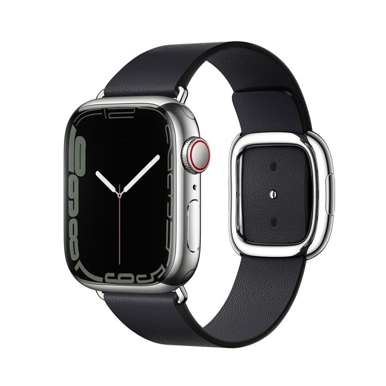 Modern Style Leather Watch Band For Apple Watch 49mm / 46mm / 45mm / 44mm / 42mm, For Apple Watch 49mm / 46mm / 45mm / 44mm / 42mm, For Apple Watch Ultra 49mm / Series 8&7 45mm / SE 2&6&SE&5&4 44mm / 3&2&1 42mm