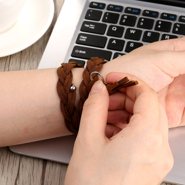 Hand-woven Leather Apple Watch Band 38mm 40mm 41mm 42mm