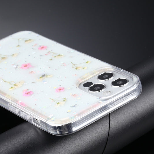 Baby's breath floral design protective case iPhone 12 12 Pro Max corner protection