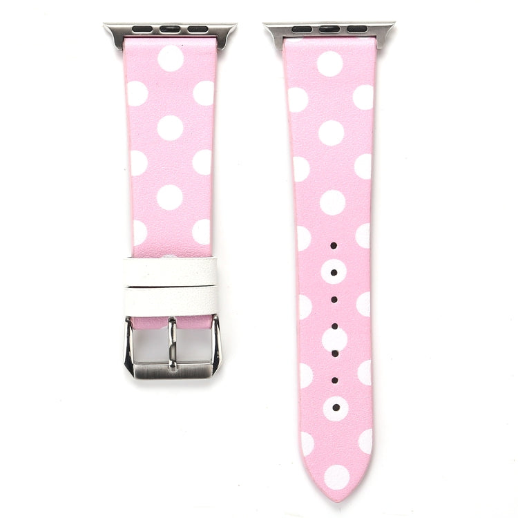 Fashion Dot Series Watchband For Apple Watch Series 6 & SE & 5 & 4 40mm / 3 & 2 & 1 38mm, For Apple Watch Series 8&7 41mm / SE 2&6&SE&5&4 40mm / 3&2&1 38mm, For Apple Watch Series 7 41mm / 6 & SE & 5 & 4 40mm / 3 & 2 & 1 38mm