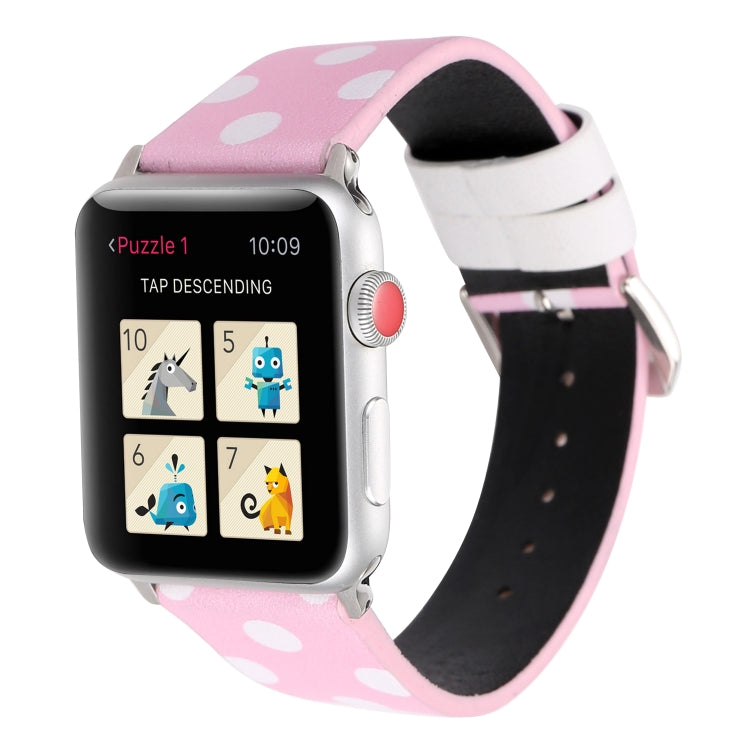 Fashion Dot Series Watchband For Apple Watch Series 6 & SE & 5 & 4 40mm / 3 & 2 & 1 38mm, For Apple Watch Series 8&7 41mm / SE 2&6&SE&5&4 40mm / 3&2&1 38mm, For Apple Watch Series 7 41mm / 6 & SE & 5 & 4 40mm / 3 & 2 & 1 38mm