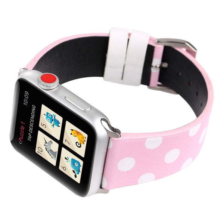 Fashion Dot Series Watchband For Apple Watch Series 6 & SE & 5 & 4 40mm / 3 & 2 & 1 38mm, For Apple Watch Series 8&7 41mm / SE 2&6&SE&5&4 40mm / 3&2&1 38mm, For Apple Watch Series 7 41mm / 6 & SE & 5 & 4 40mm / 3 & 2 & 1 38mm