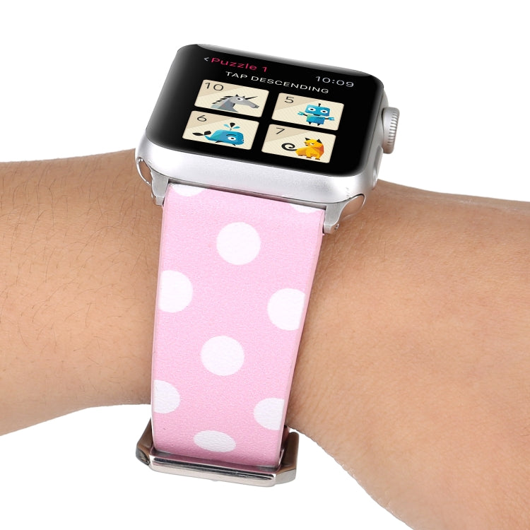 Fashion Dot Series Watchband For Apple Watch Series 6 & SE & 5 & 4 40mm / 3 & 2 & 1 38mm, For Apple Watch Series 8&7 41mm / SE 2&6&SE&5&4 40mm / 3&2&1 38mm, For Apple Watch Series 7 41mm / 6 & SE & 5 & 4 40mm / 3 & 2 & 1 38mm