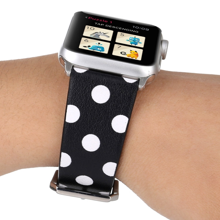 Fashion Dot Series Watchband For Apple Watch Series 6 & SE & 5 & 4 40mm / 3 & 2 & 1 38mm, For Apple Watch Series 8&7 41mm / SE 2&6&SE&5&4 40mm / 3&2&1 38mm, For Apple Watch Series 7 41mm / 6 & SE & 5 & 4 40mm / 3 & 2 & 1 38mm