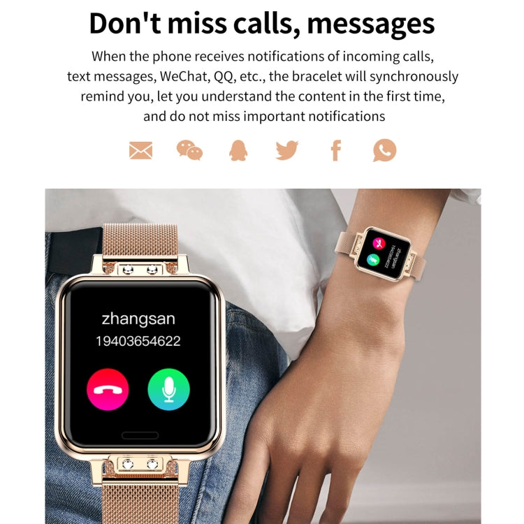 ZL13 1.22 inch Color Screen IP67 Waterproof Smart Watch, Support Sleep Monitor / Heart Rate Monitor / Menstrual Cycle Reminder, Style: Red Leather Strap, Style: Red Leather Strap