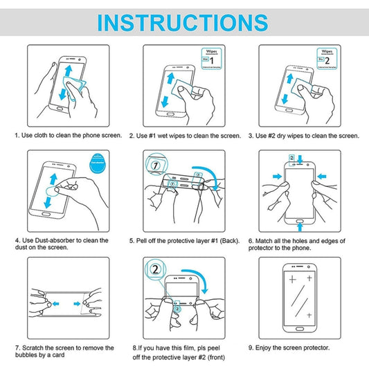 Anti-shatter 9H rated tablet glass protector fits multiple Lenovo Tab M10 HD models