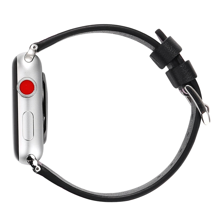 Fashion Wave Dot Series Leather Replacement Watchbands For Apple Watch Series 6 & SE & 5 & 4 40mm / 3 & 2 & 1 38mm, For Apple Watch Series 8&7 41mm / SE 2&6&SE&5&4 40mm / 3&2&1 38mm