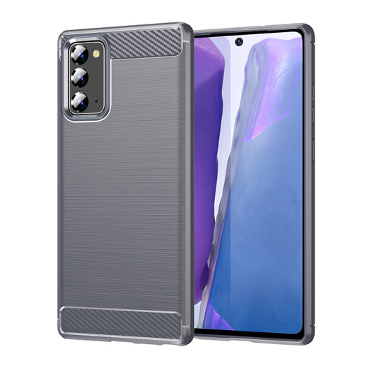 Brushed carbon fiber TPU case for Samsung Galaxy Note20 Ultra with premium texture protection